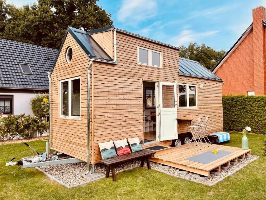 Tiny House Fleesensee Mit Eigenem Garten Und Nur Wenige Meter Vom Seeufer Göhren-Lebbin Esterno foto